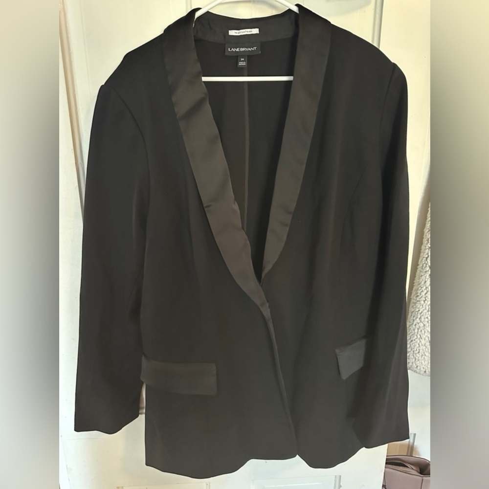 Lane Bryant Black Plus Size Oversized The Bryant Blazer - Picture 8 of 11